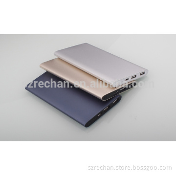 Shenzhen Factory 8000mAh External Battery Charger High Capacity Portable Power Bank for Mobile Phone